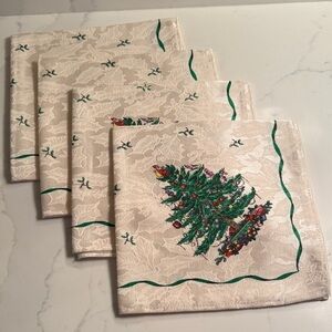 Vintage Spode Dinner Napkins Set of 4